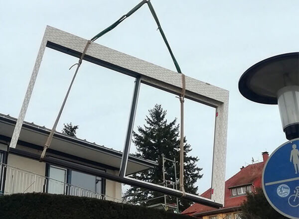 Vom Rohbau bis zum fertigen Haus begleitet Benz Fensterbau die Arbeiten.